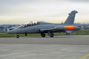 One of the MB-339CM getting ready for a test flight in 2008 prior to delivery to RMAF.