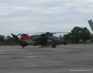 Airbus Helicoper Tiger displayed at LIMA 2011.