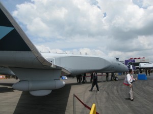 RSAF G550 CAEW. The ugliest bird at the Singapore Airshow 2012.