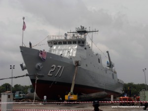 PCU Gagah Samudera, prior to her launch. in late 2012.