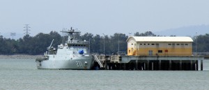 Gagah Samudera at its berth at the National Hydrography Centre. Pictured taken on April 22, 2014