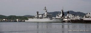 KD Kasturi at Lumut in Jan, 2014, just before her re-commissioning after undergoing a lengthy SLEP at BNS. Malaysian Defence photo.