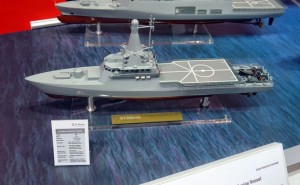 A model of the LMV at Imdex 2015.