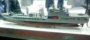 A model of a Logistics Support Vessel from DSME.