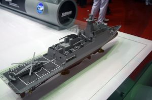 A model of the missile corvettes proposed by DSME for RMN.