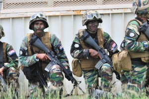 Malaysian soldiers taking part in RIMPAC 2014 exercise.