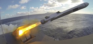  Live firing with NSM missile from corvette HNoMS Gnist outside Andøya in Northern-Norway
