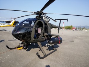 The MD530G that was displayed at LIMA 2015. Note the weapons fit.