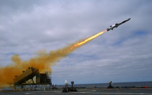  A Kongsberg Naval Strike Missile (NSM) is launched from the littoral combat ship USS Coronado (LCS 4) during missile testing operations off the coast of Southern California. The missile scored a direct hit on a mobile ship target. (U.S. Navy photo by Mass Communication Specialist 2nd Class Zachary D. Bell/Released)