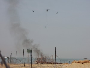 A flypast after the rescue was conducted.