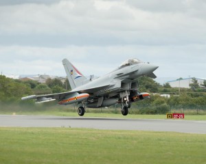 Typhoon taking off with the latest P2E software, recently, BAE Systems