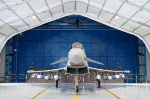 A Typhoon undergoing tests with six Marte ER ASM load.