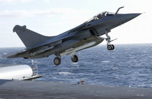 A French Navy Rafale with an Exocet