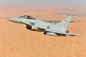 A CGI image of Typhoon with Kuwaiti Air Force colours. Eurofighter.