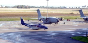 An Airbus C295W undergoing tests at Airbus DS facility at Seville, Spain.