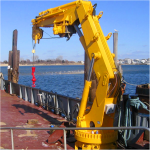 An example of a hydraulic knuckle boom crane.