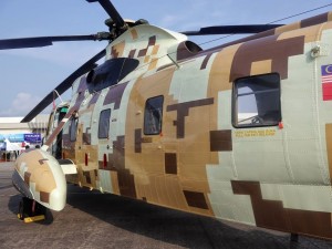 One of the digital camoed Nuri handed over to the Army at LIMA 15.