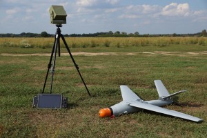 The Warmate drone and its controlling consoles.