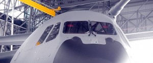 A close up of the A400M nose. Note the Thales EVS. Two more A400Ms will be delivered this year.