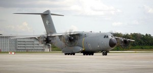 M54-01 taxing to the 22nd Squadron hangar after conducting a ride for the media organised by the Defence Minister back in January. 