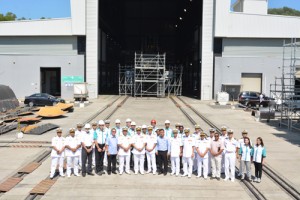 The hangar where KD Tunku Abdul Rahman undergoing its refit. Picture taken in January, 2016. TLDM picture