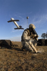 Launching the Switchblade drone. Aeroenvironment.