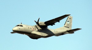 RMAF CN235-220M M44-07 during the fly past rehearsal on Feb 25.