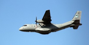 RMAF CN235 M44-07 taking part in flypast rehearsal on Feb 25, 2016. The plane ditched near Kuala Selangor on Feb 26. All eight crew survived.