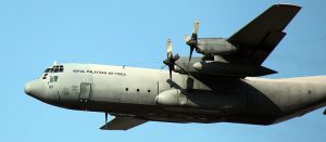 RMAF Hercules M30-05, one of the two Hercules from 20th Squadron in the flypast rehearsal on Feb 25, 2016.