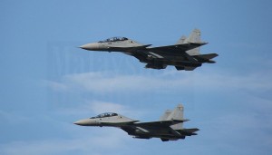 Sukhoi Su-30MKM from the 11th Squadron - M52-09 and M52-18.