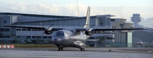 CN235-220M M44-05 on static at Subang airbase today.