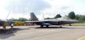  Raptors from USAF are on static display