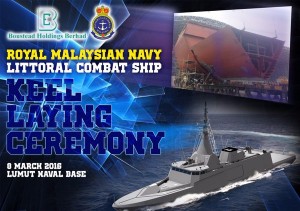 A graphic promoting the keel laying ceremony. RMN