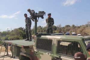 The GK-M1 Weapon Platform in the RapidRover configuration. Tweaks are still being made to the vehicle for the final configuration.