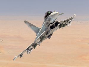 Eurofighter Typhoon in Kuwaiti Air Force colours. Finmeccanica.