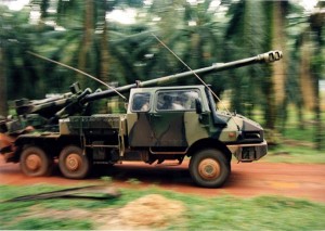 Nexter Systems Caesar during its demonstration in Malaysia in 1995.