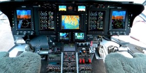 Rockwell Collins Pro-line cockpit install on a S-61.