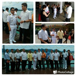 Defence ministry officials touring Porto Malai, the maritime venue of LIMA 17 last week. TLDM picture.