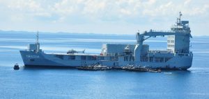 RMN auxiliary ship KD Tun Azizan. Joint Force picture