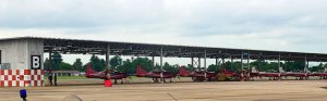 The four new Mk Iis with the older ones in the dispersal shed at KTU flight line.