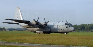 RMAF M30-09 C130H Hercules preparing for take-off for the 2016 Merdeka Flypast at Subang.