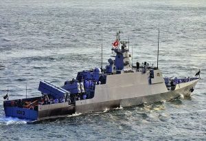 PNS Azmat, a China built missile boat. Wikipedia.