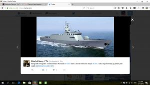 A screenshot of tweet by RMN chief which showed a CGI of the LMS.