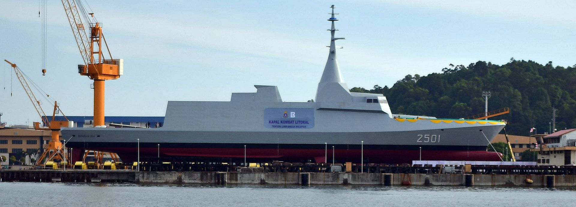 Keel Laying Ceremony For Third Lcs Malaysian Defence